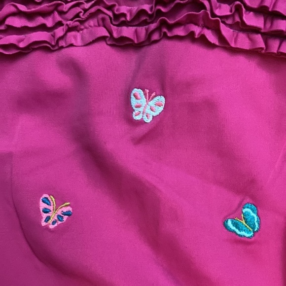NWOT Janie and Jack Swimsuit Magenta Butterflies Size 18-24M - Picture 2 of 8